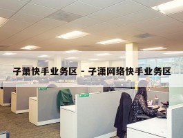 子萧快手业务区 - 子潇网络快手业务区