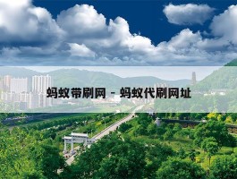 蚂蚁带刷网 - 蚂蚁代刷网址