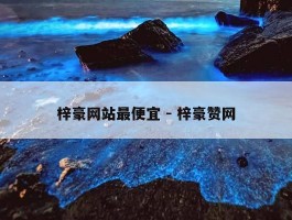 梓豪网站最便宜 - 梓豪赞网
