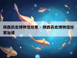 陕西历史博物馆抢票 - 陕西历史博物馆抢票加速