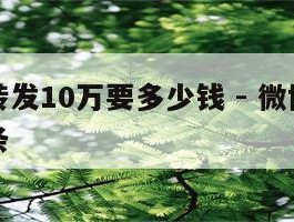 买微博转发10万要多少钱 - 微博转发多少钱一条